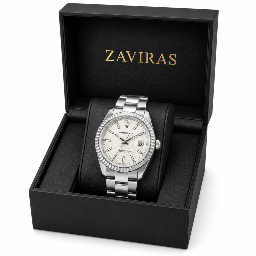Rolex Classic Silver Luxury Watch for Men – Elegant Analog Wrist Watch