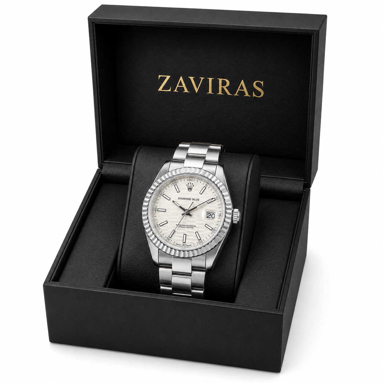 Rolex Classic Silver Luxury Watch for Men – Elegant Analog Wrist Watch